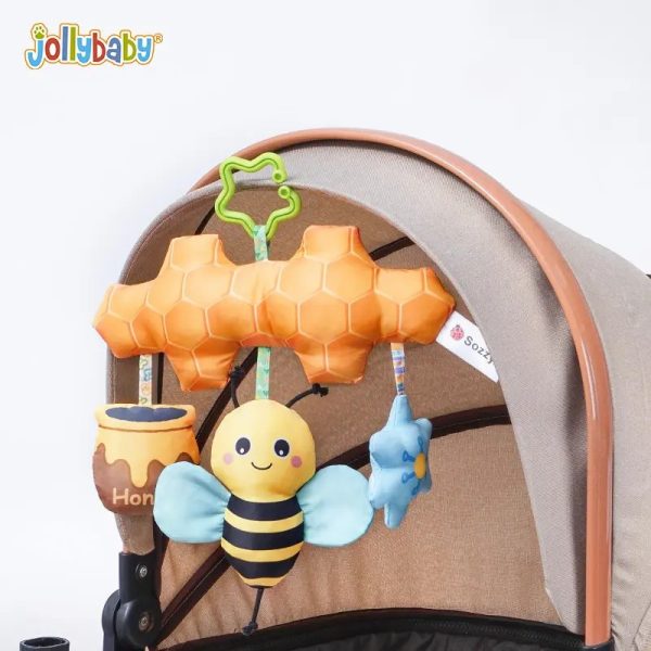 آویز موزیکال تخت کودک سوزی طرح زنبورعسل مدل WLTH21-958