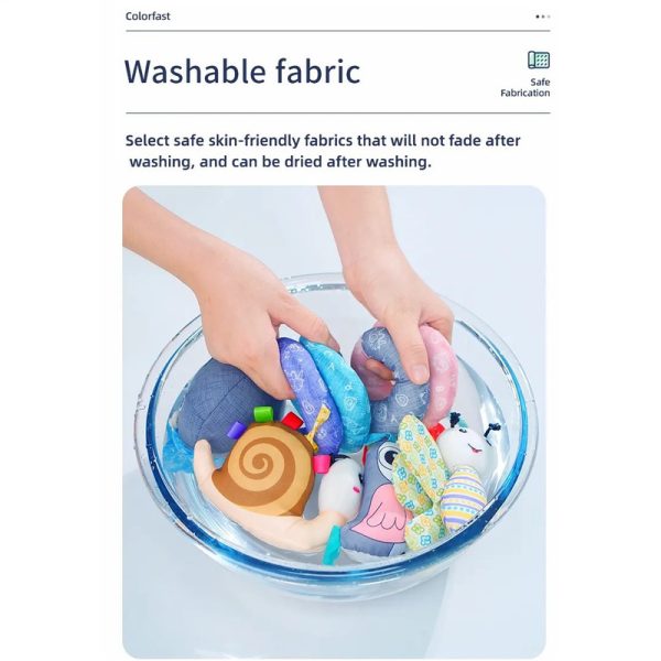 آویز تخت کودک جولی بی بی مدل WLTH21-1121 طرح کرم ابریشم