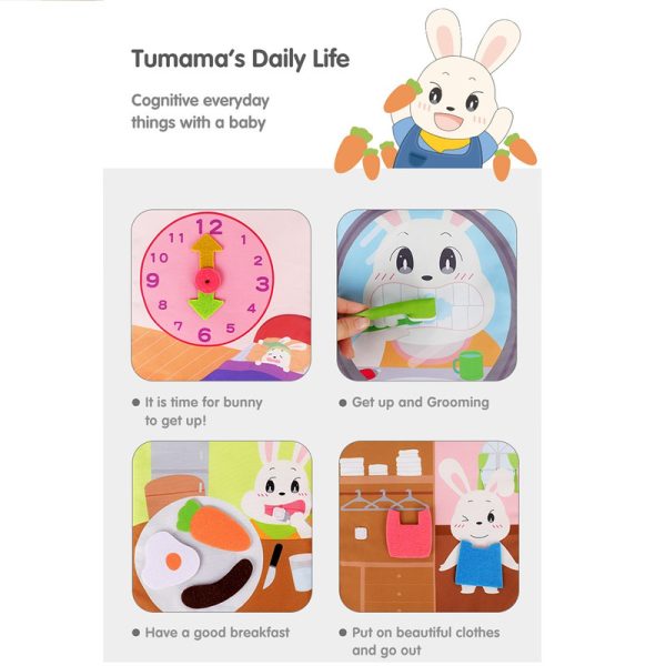 کتاب حمام کودک توماما کیدز مدل TM-150 طرح DAILY LIFE