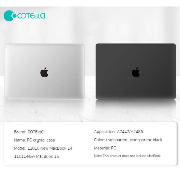 کاور محافظ کوتتسی مدل PC Cristal case MacBook Pro 11011 مناسب برای مک بوک پرو 16 اینچی