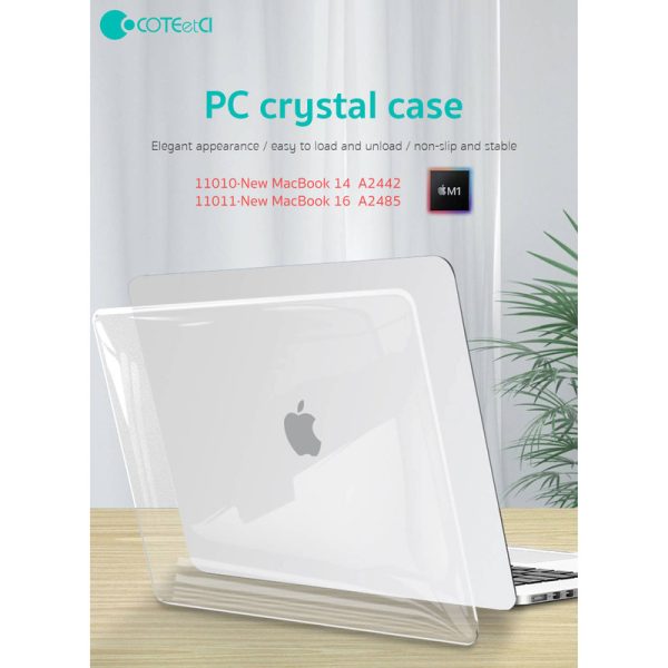 کاور کوتتسی مدل PC Cristal case MacBook Pro 11010 مناسب برای مک بوک پرو 14 اینچی