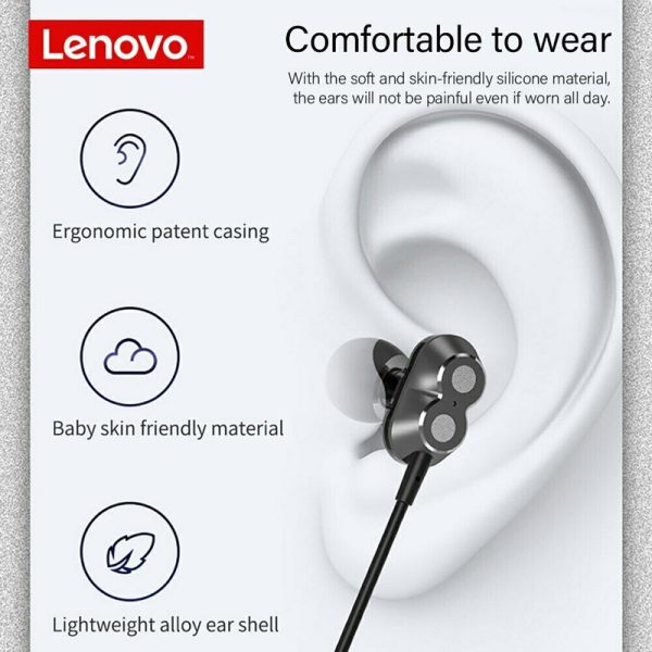 هندزفری بلوتوثی لنوو مدل ELH Wireless Neckband HE08