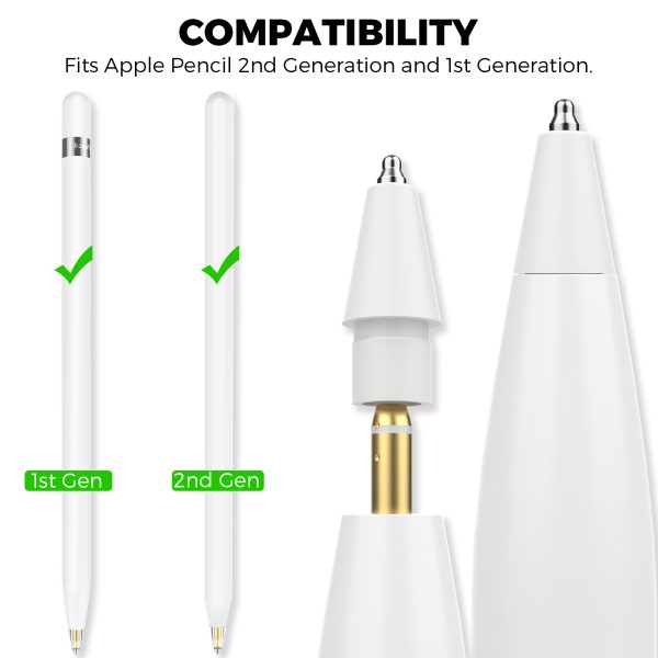 سری یدک قلم لمسی آها استایل مدل WG80-CR-WH مناسب برای قلم لمسی اپل به همراه محافظ